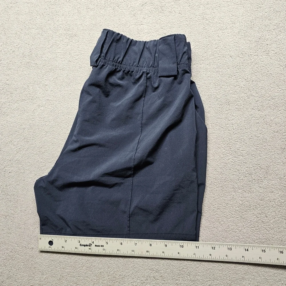 Athleta Athletic Shorts Womens 6 Navy Gym Training Workout Elastic Waist Pull On